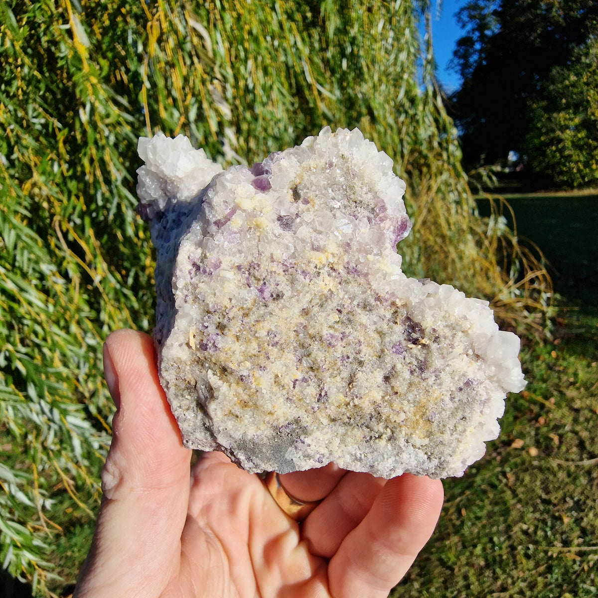 Fluorite on Quartz - Berbes, Spain.