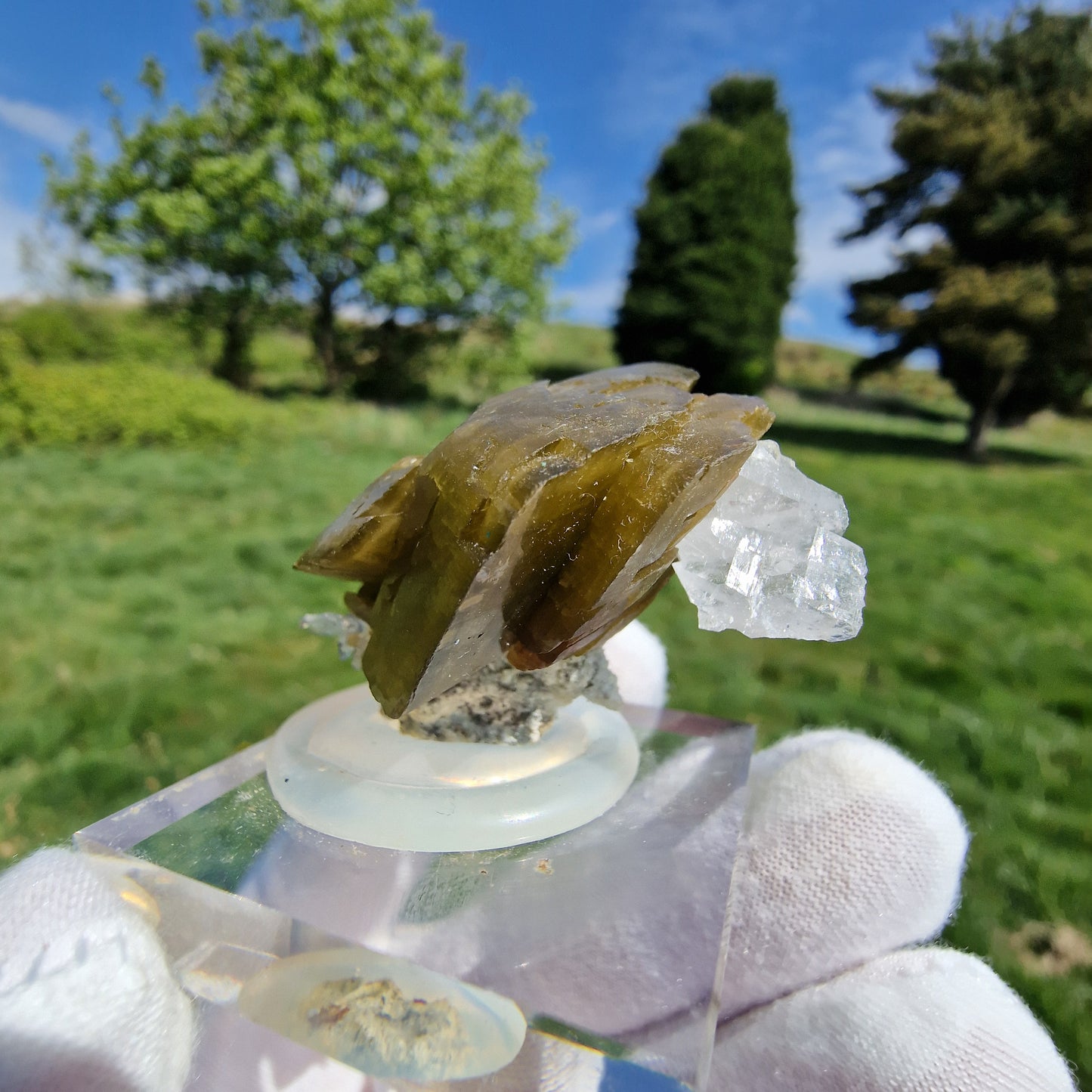Siderite and Quartz - Iouriren Mine, Morocco.