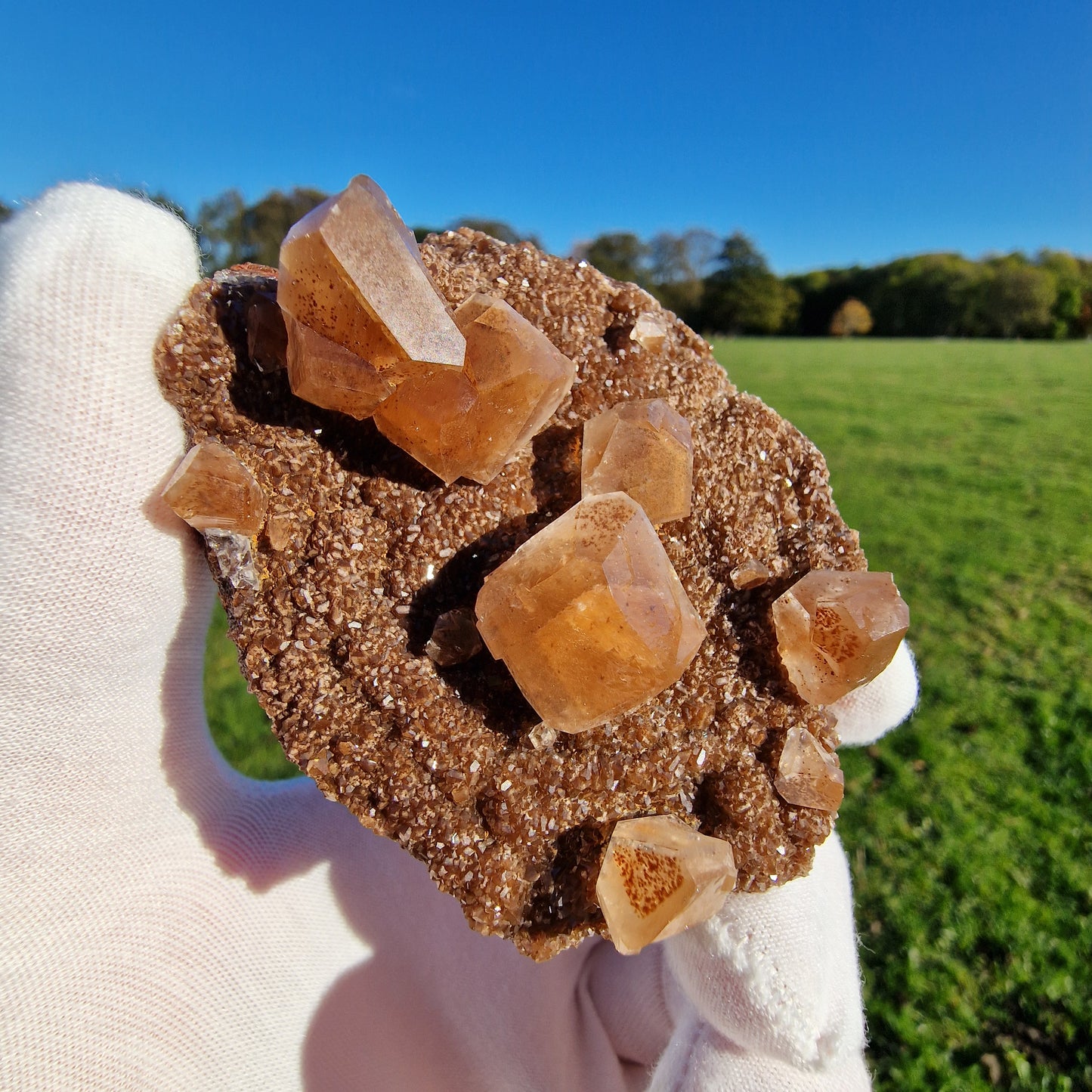 Calcite - Santa Eulalia, Mexico.
