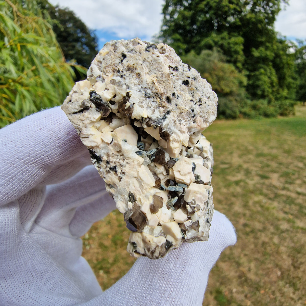 Smoky Quartz, Topaz, Mica and Feldspar - Diamond Rocks, County Down, Northern Ireland.