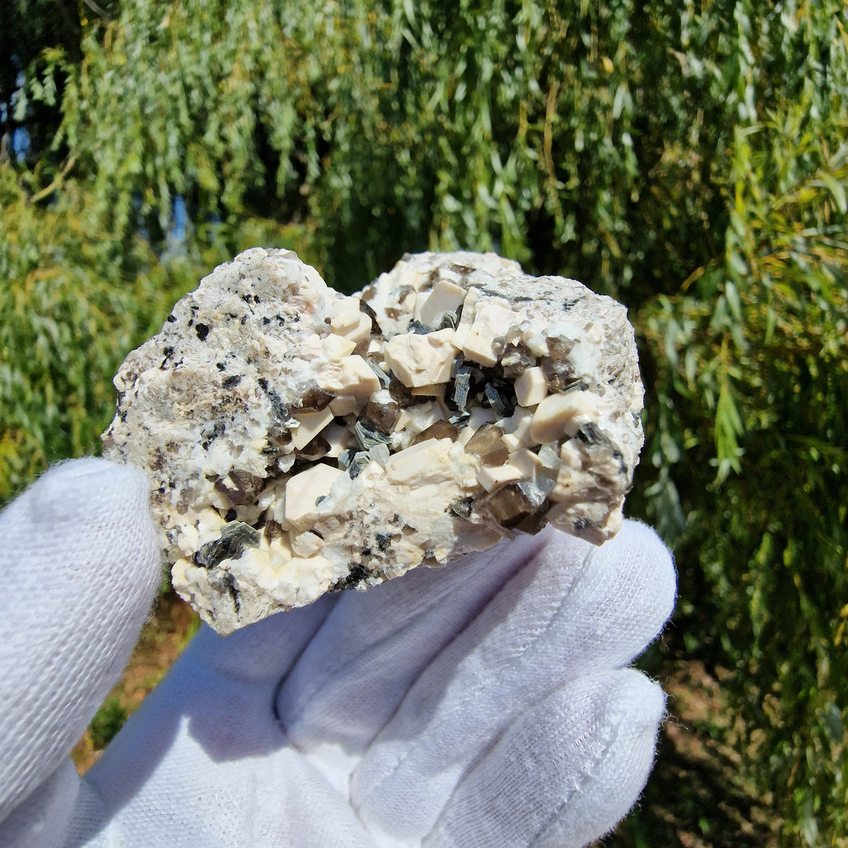 Smoky Quartz, Topaz, Mica and Feldspar - Diamond Rocks, County Down, Northern Ireland.