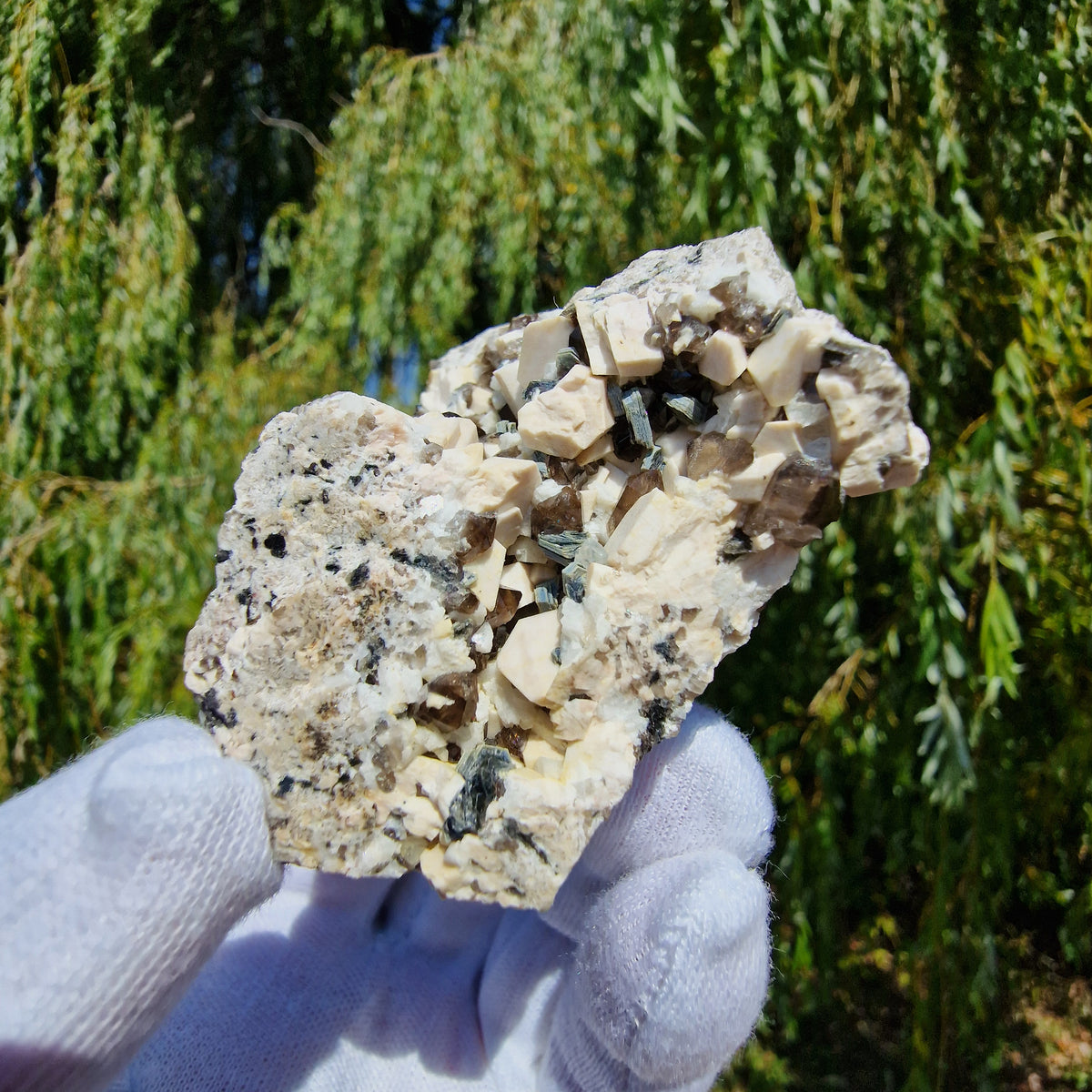 Smoky Quartz, Topaz, Mica and Feldspar - Diamond Rocks, County Down, Northern Ireland.