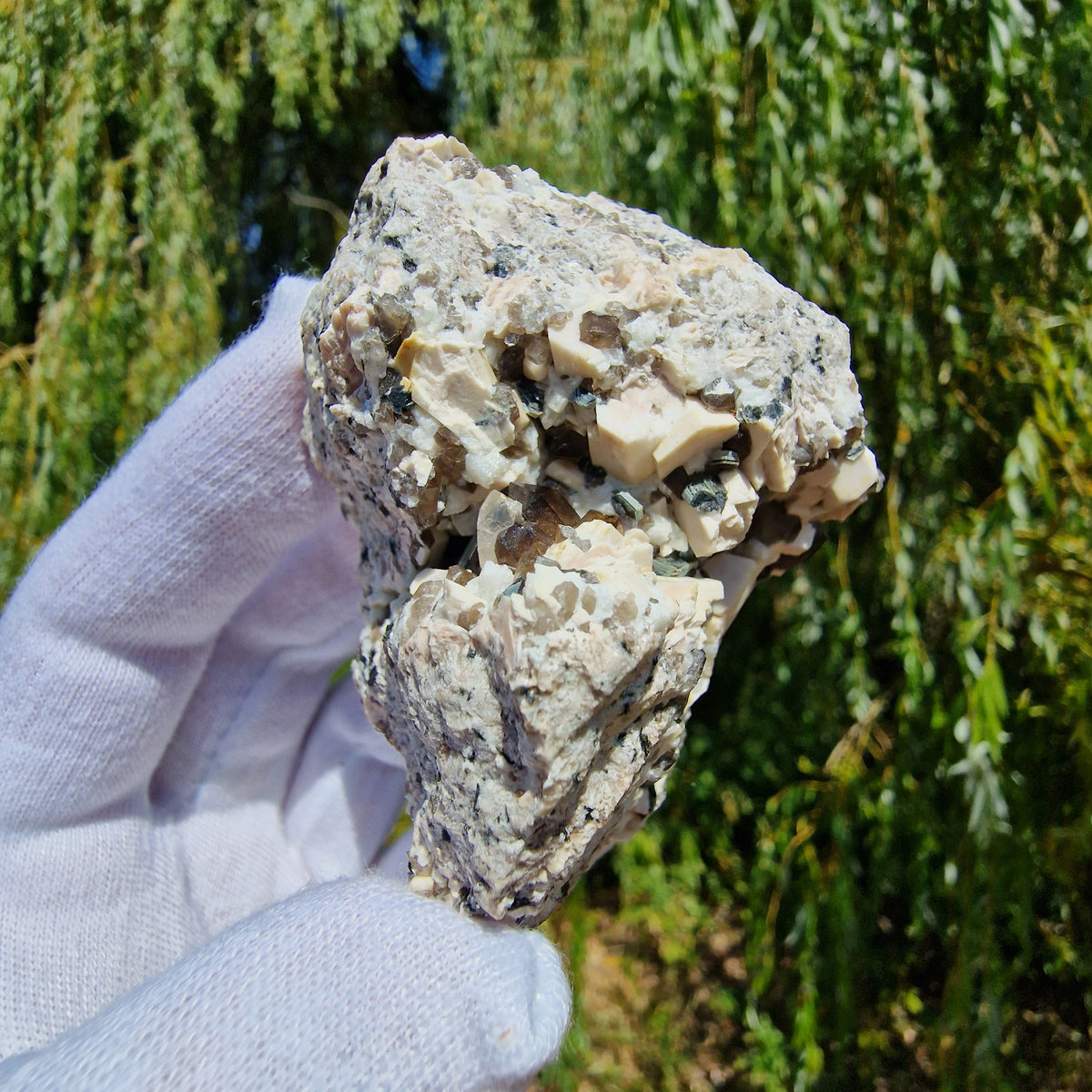 Smoky Quartz, Topaz, Mica and Feldspar - Diamond Rocks, County Down, Northern Ireland.