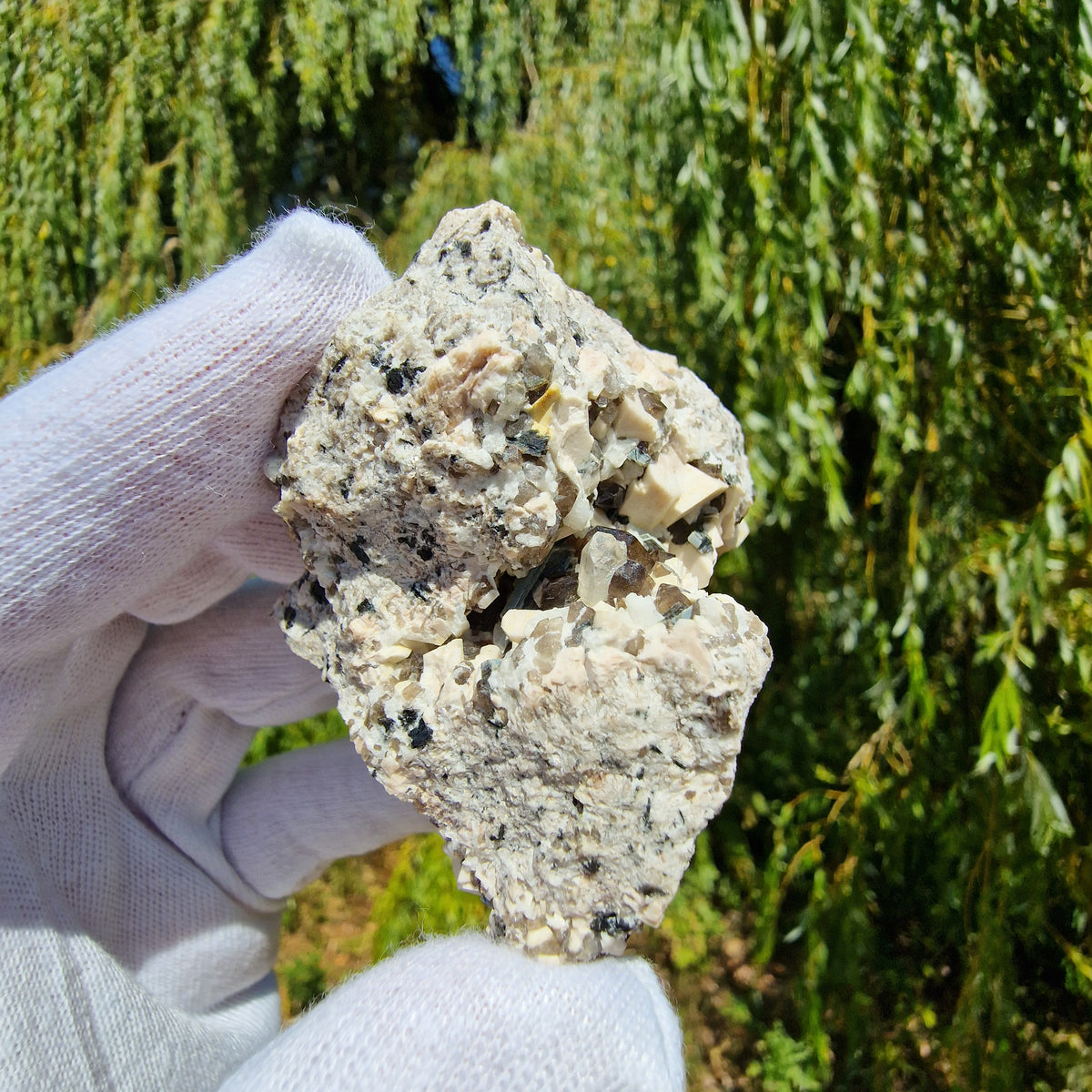 Smoky Quartz, Topaz, Mica and Feldspar - Diamond Rocks, County Down, Northern Ireland.