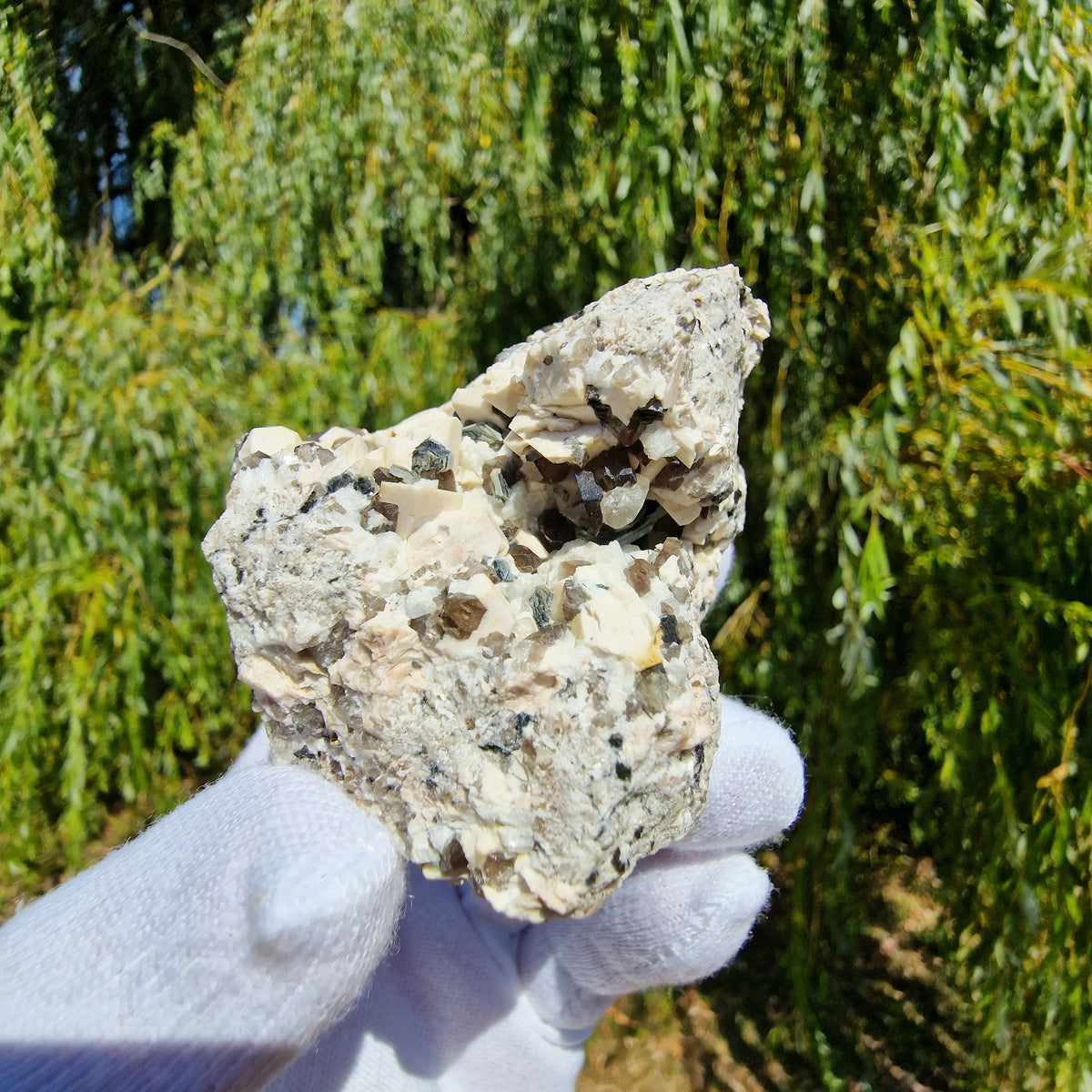 Smoky Quartz, Topaz, Mica and Feldspar - Diamond Rocks, County Down, Northern Ireland.