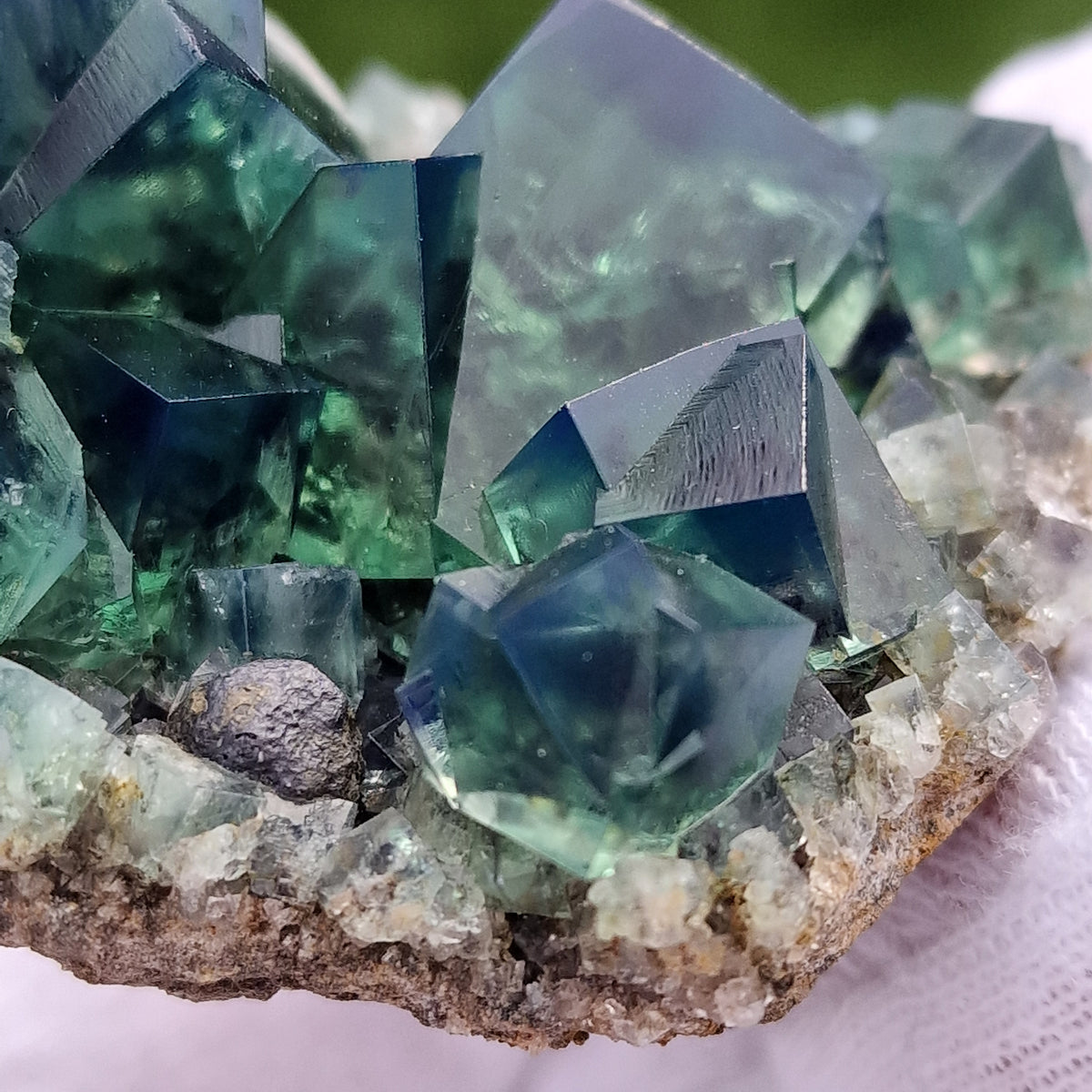 Fluorite and Galena - Pocket 42, Diana Maria Mine, Co. Durham, England.