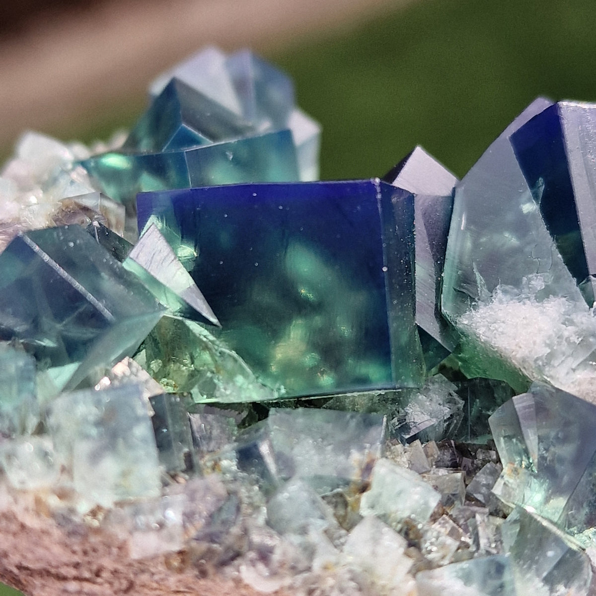 Fluorite and Galena - Pocket 42, Diana Maria Mine, Co. Durham, England.