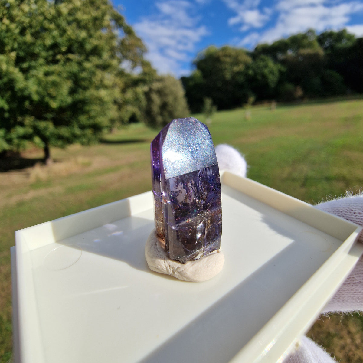 Tanzanite Crystal - Merelani Hills, Tanzania.