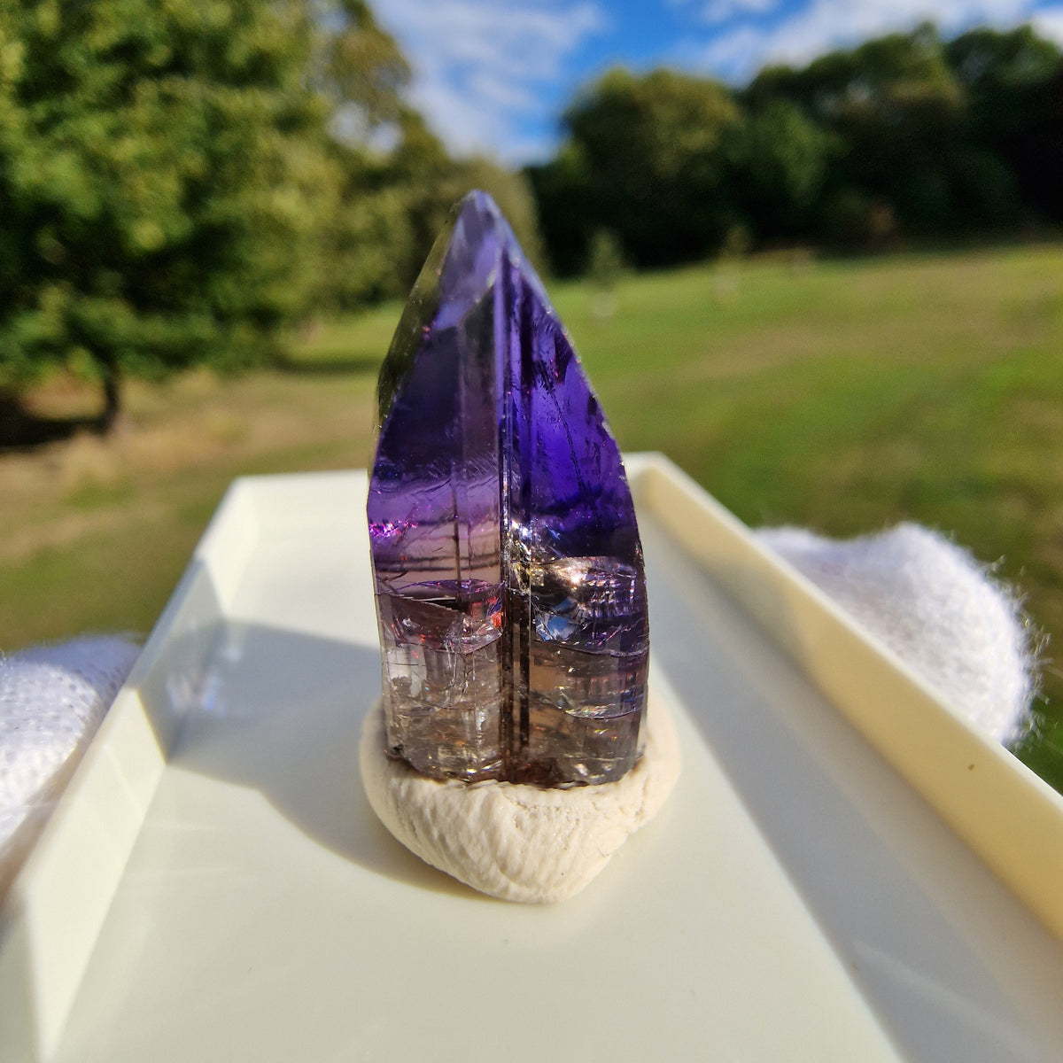 Tanzanite Crystal - Merelani Hills, Tanzania.