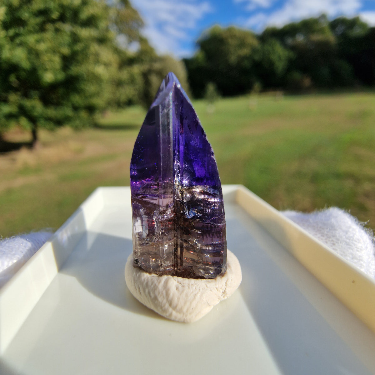 Tanzanite Crystal - Merelani Hills, Tanzania.