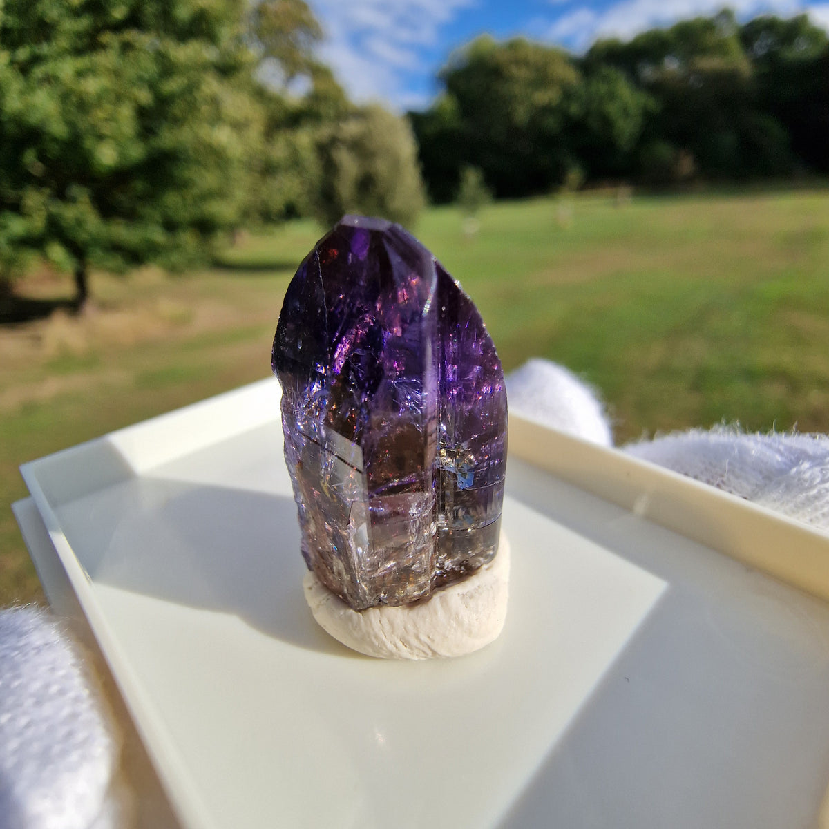 Tanzanite Crystal - Merelani Hills, Tanzania.