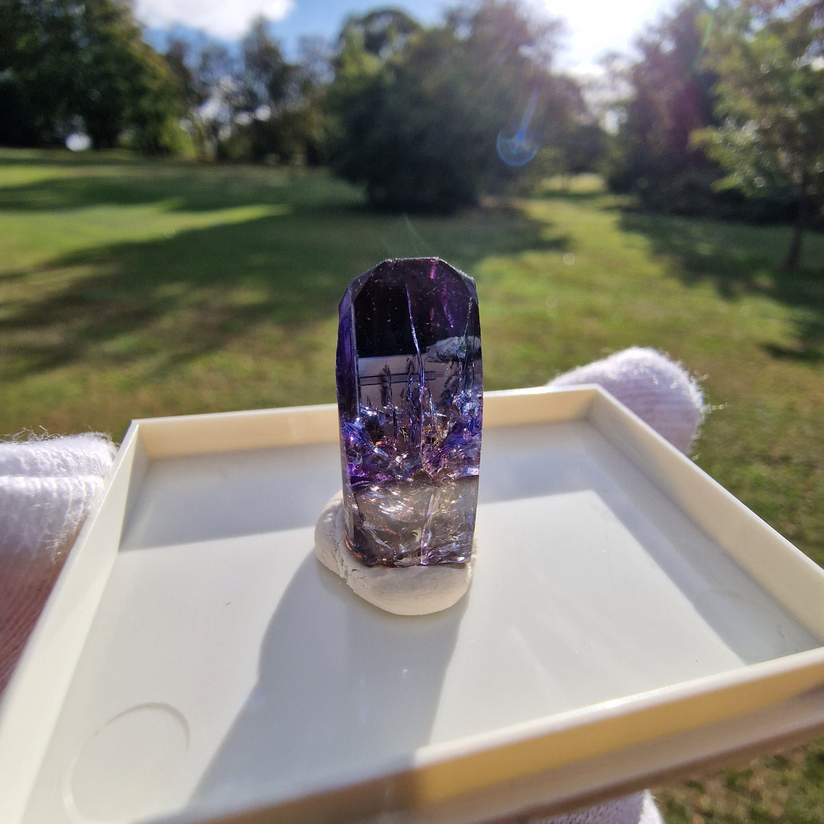 Tanzanite Crystal - Merelani Hills, Tanzania.