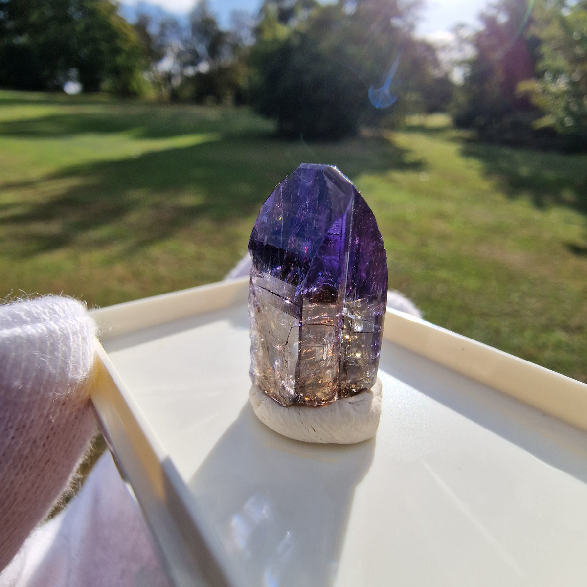 Tanzanite Crystal - Merelani Hills, Tanzania.