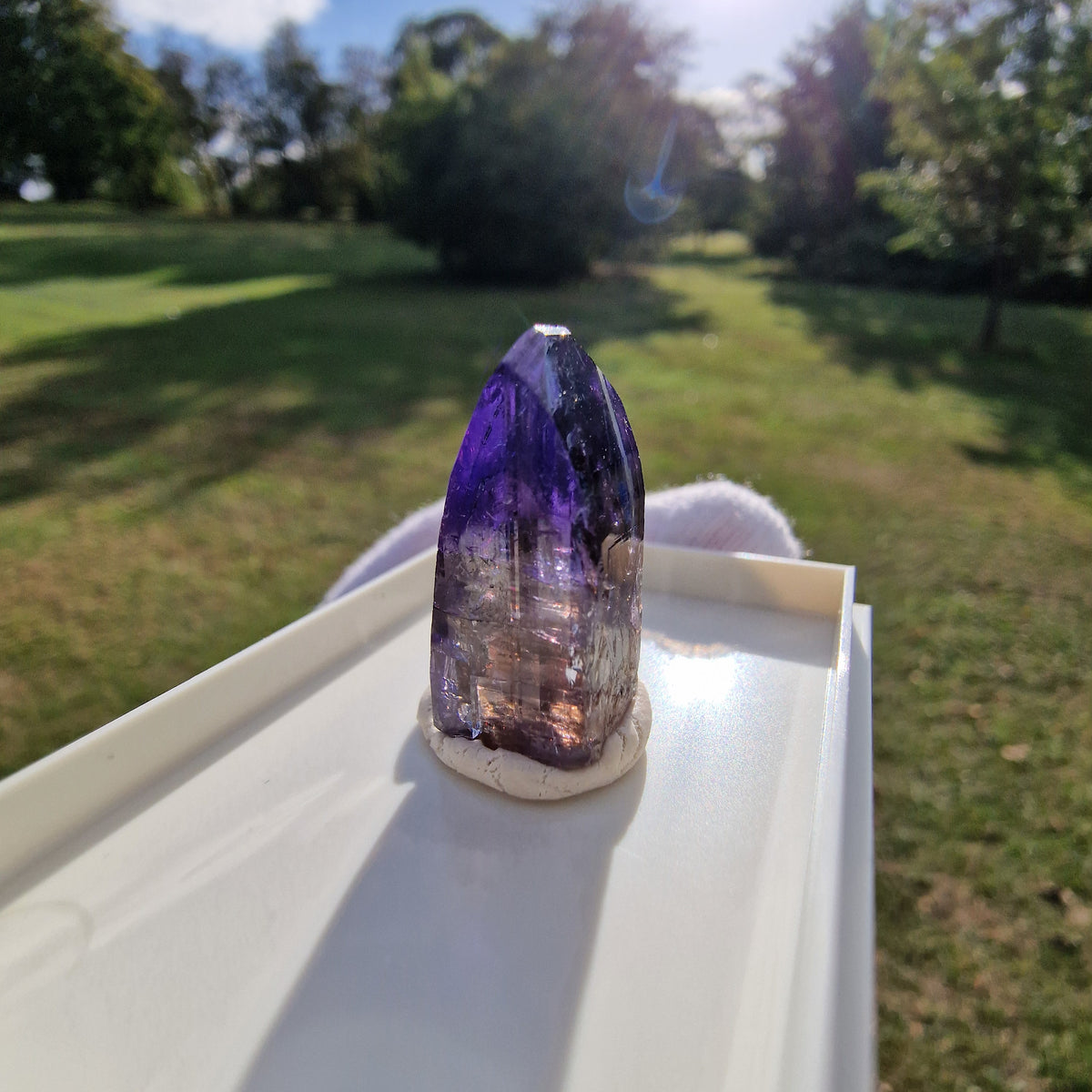 Tanzanite Crystal - Merelani Hills, Tanzania.