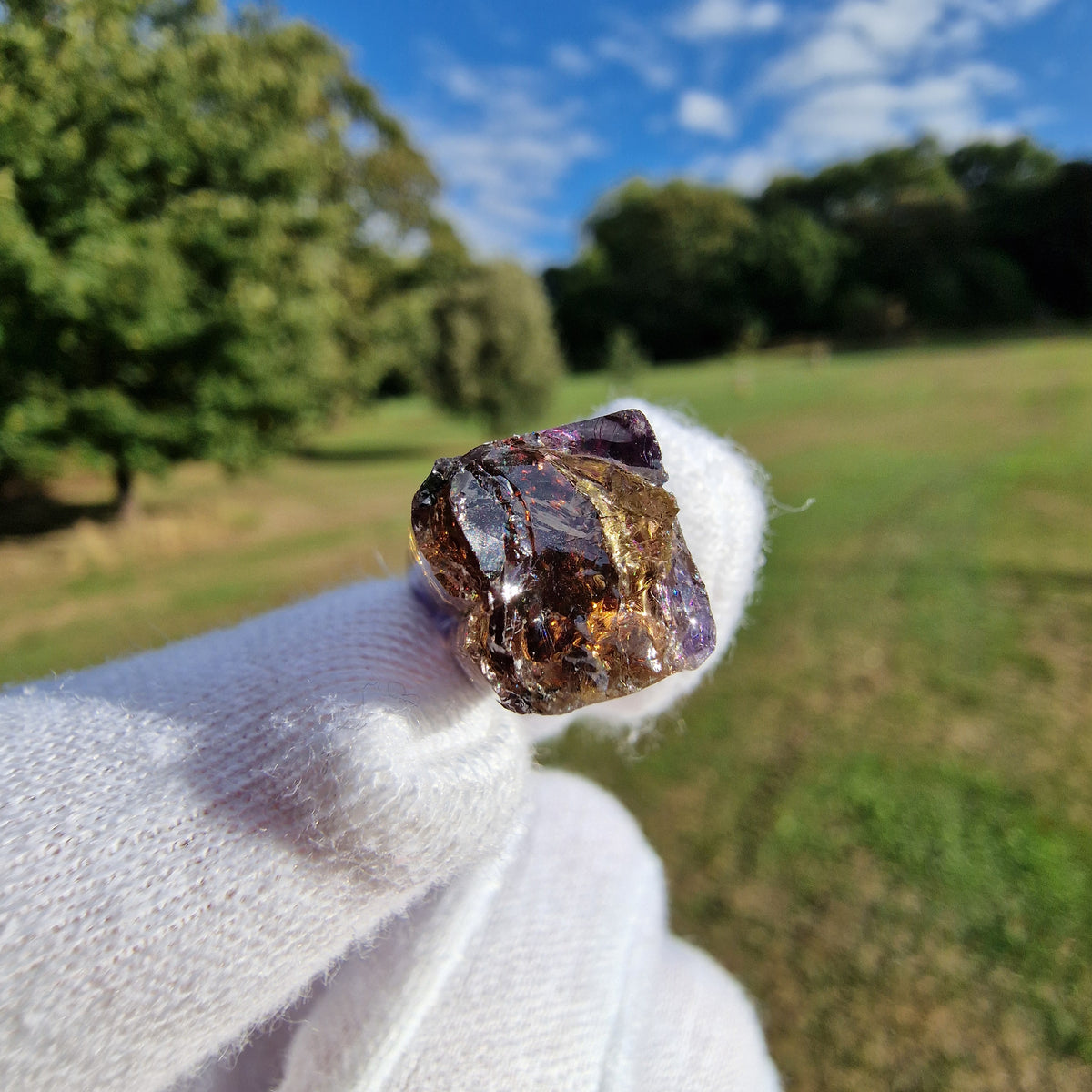 Tanzanite Crystal - Merelani Hills, Tanzania.