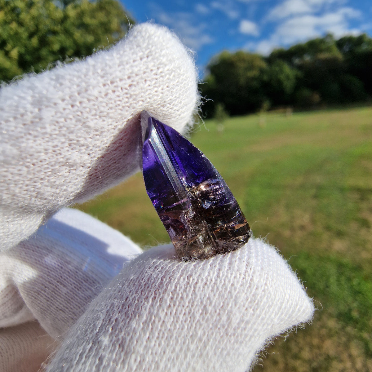 Tanzanite Crystal - Merelani Hills, Tanzania.