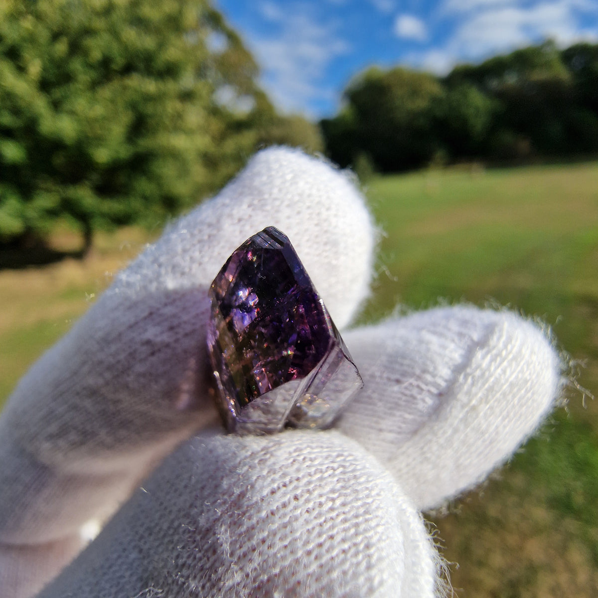 Tanzanite Crystal - Merelani Hills, Tanzania.