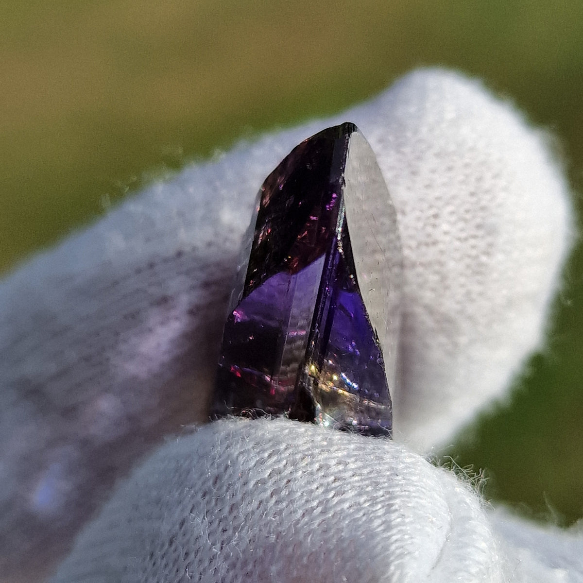 Tanzanite Crystal - Merelani Hills, Tanzania.