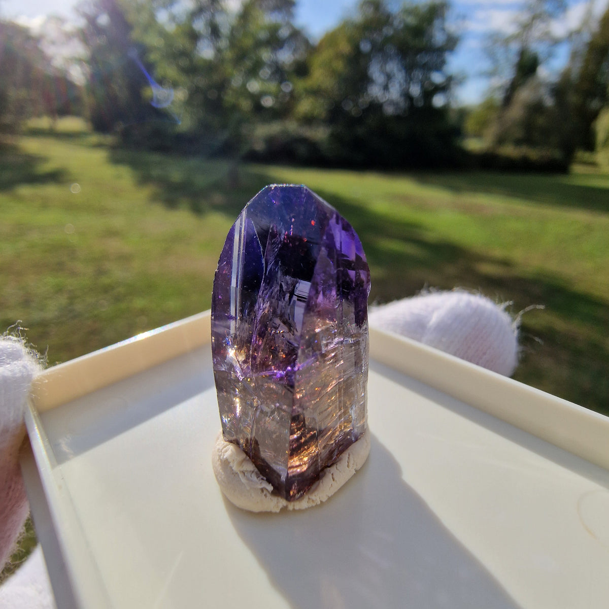 Tanzanite Crystal - Merelani Hills, Tanzania.