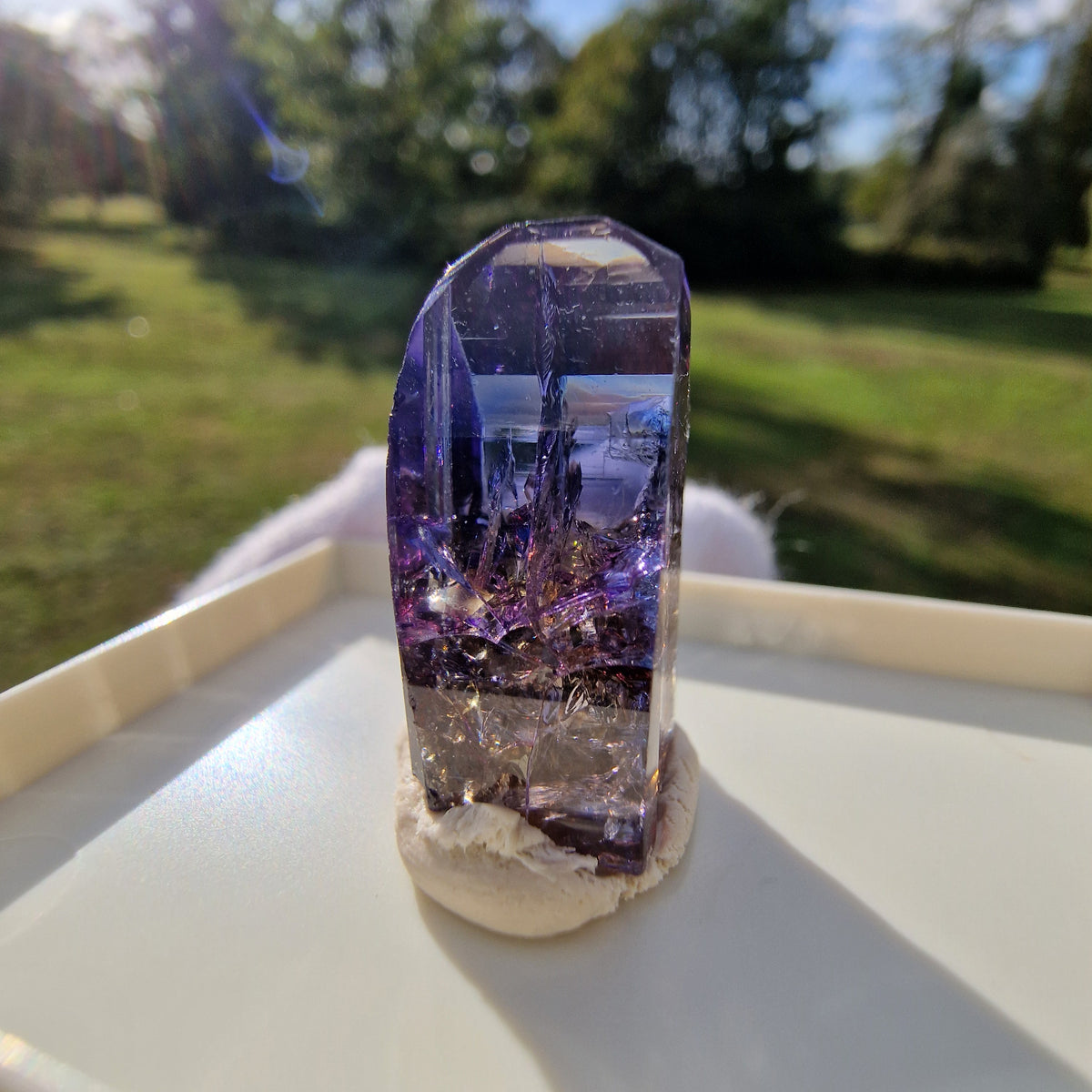Tanzanite Crystal - Merelani Hills, Tanzania.