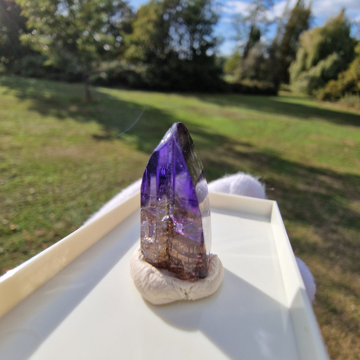 Tanzanite Crystal - Merelani Hills, Tanzania.