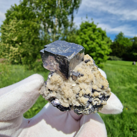 Galena on Dolomite - Buick Mine, USA.