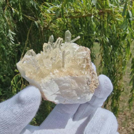 Gypsum Var. Selenite - Alabaster Quarries, Spain.