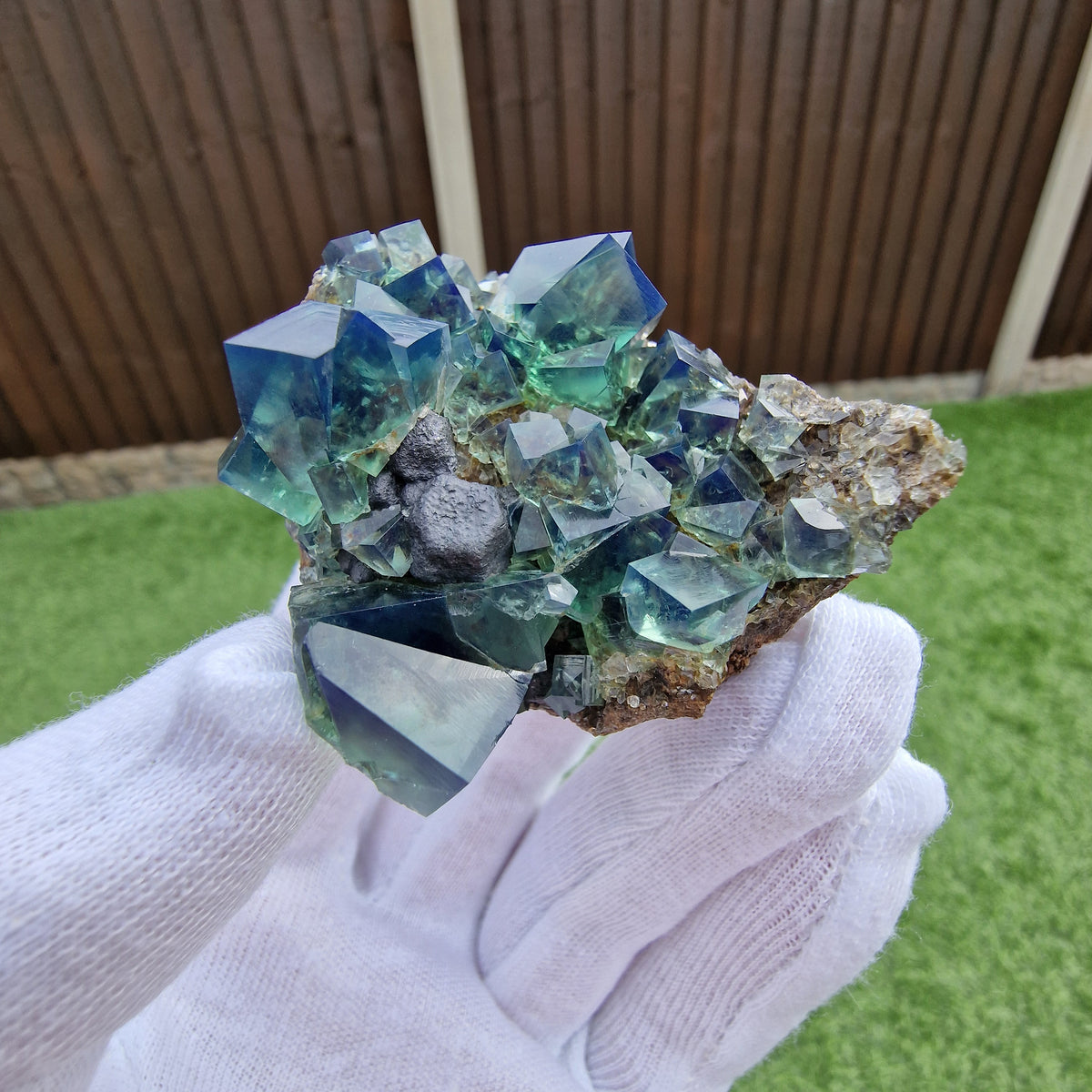 Fluorite and Galena - Pocket 42, Diana Maria Mine, Co. Durham, England.