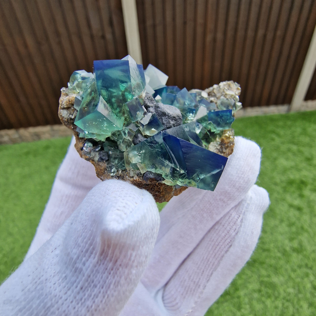 Fluorite and Galena - Pocket 42, Diana Maria Mine, Co. Durham, England.