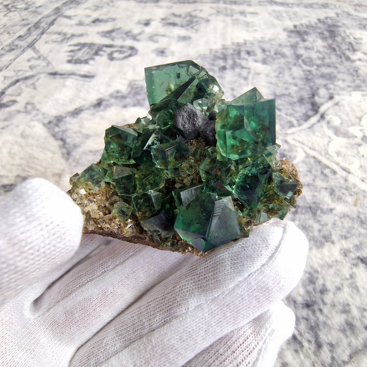 Fluorite and Galena - Pocket 42, Diana Maria Mine, Co. Durham, England.