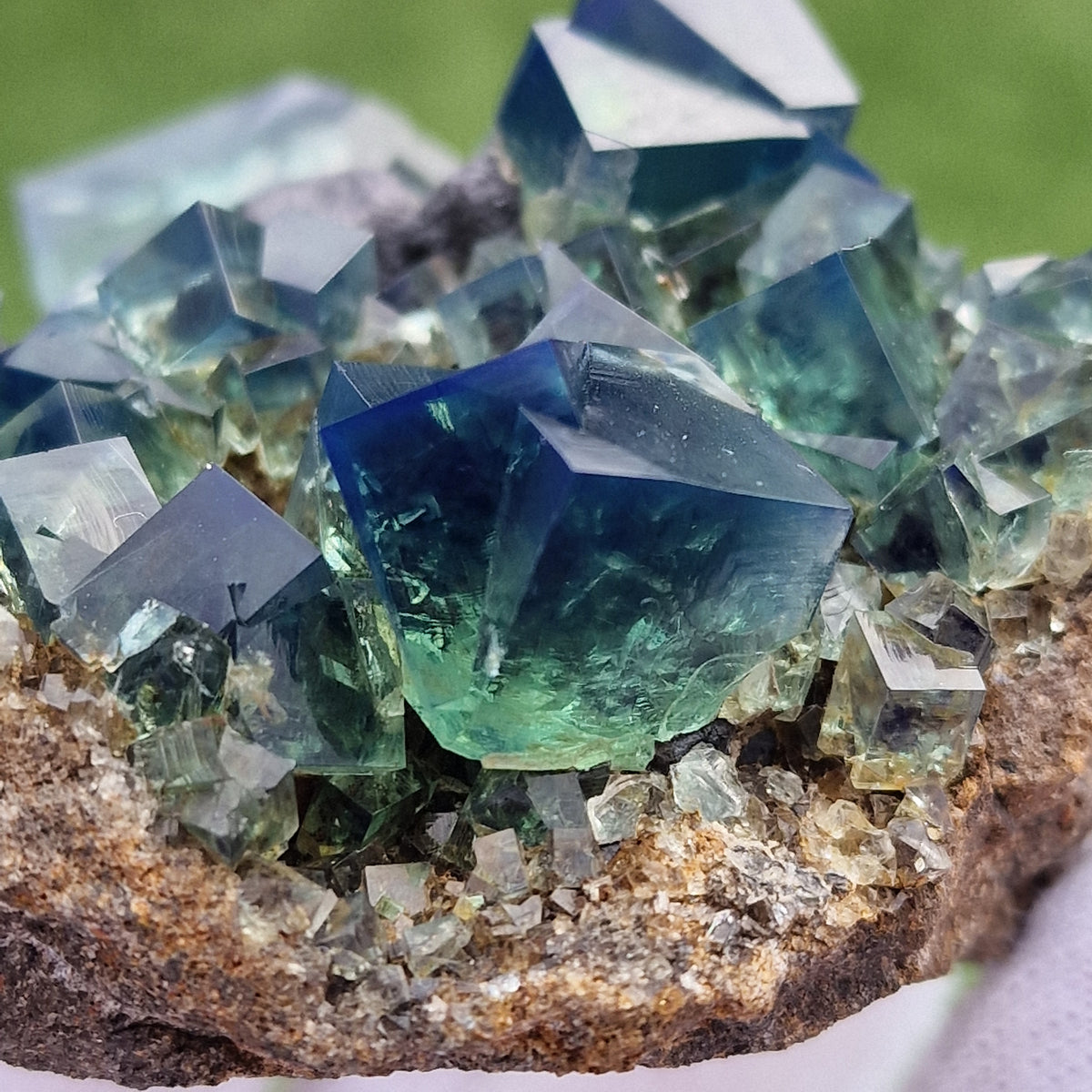 Fluorite and Galena - Pocket 42, Diana Maria Mine, Co. Durham, England.