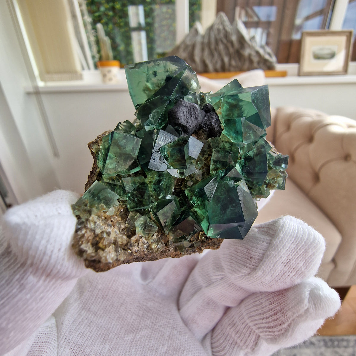 Fluorite and Galena - Pocket 42, Diana Maria Mine, Co. Durham, England.