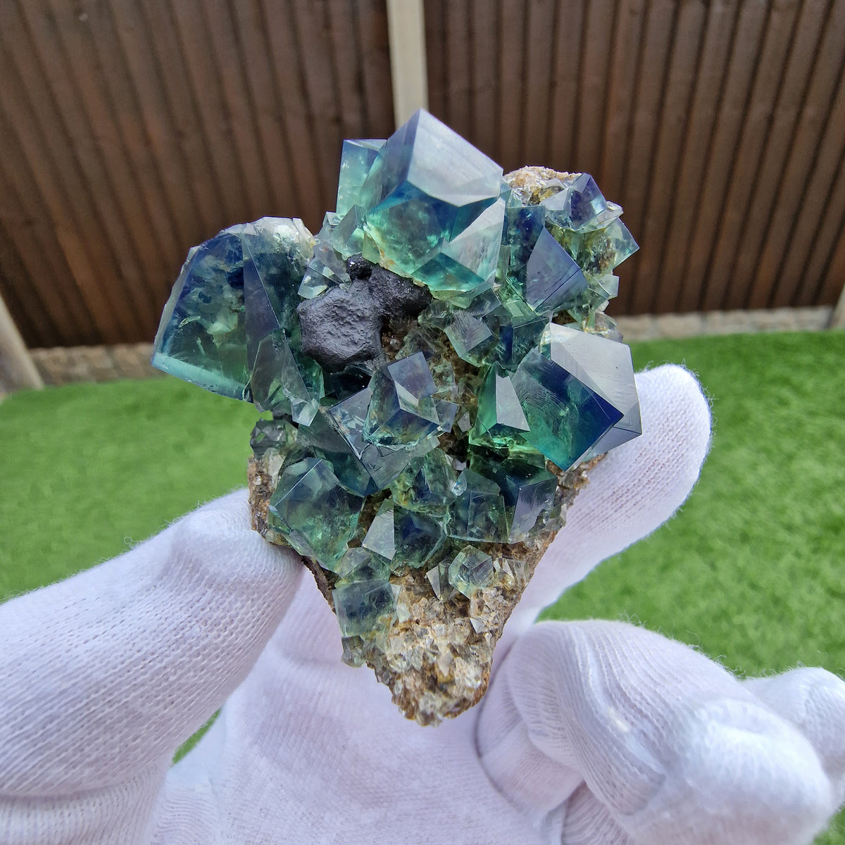 Fluorite and Galena - Pocket 42, Diana Maria Mine, Co. Durham, England.